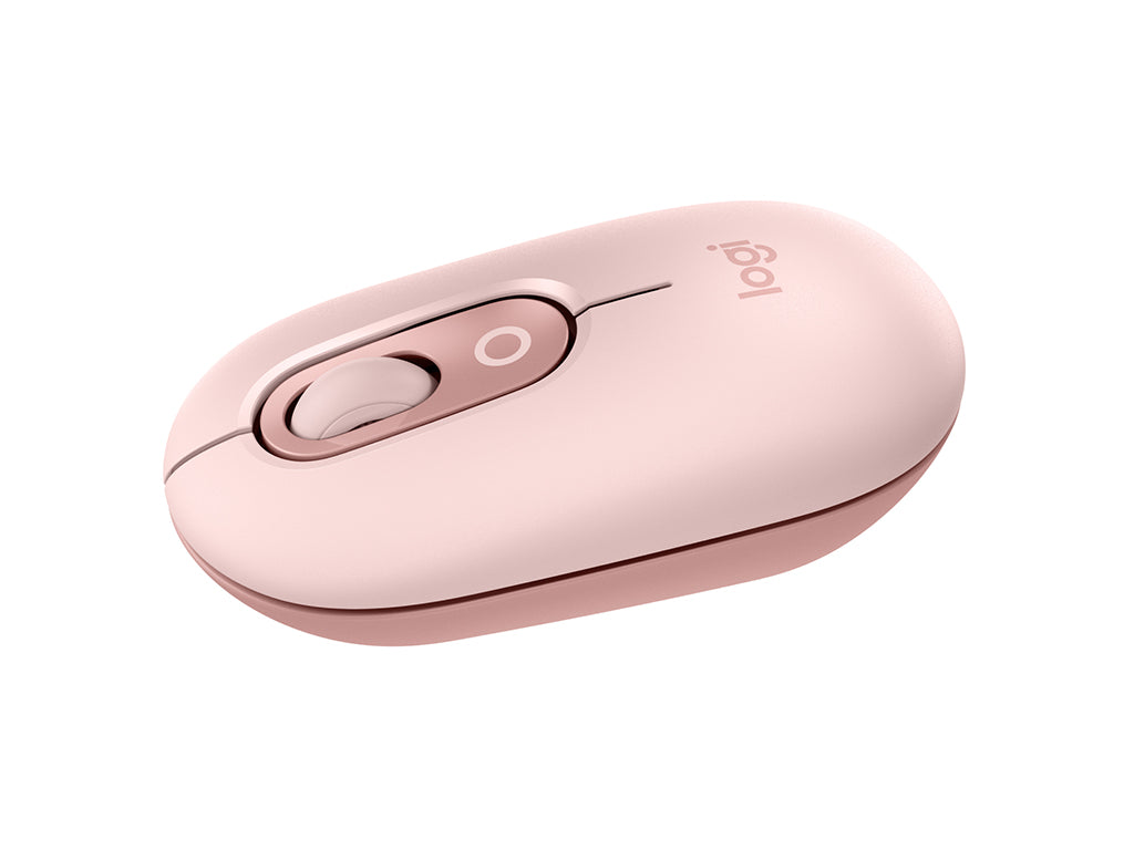 Miška Logitech POP Mouse z EMOJI, Bluetooth, roza