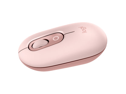 Miška Logitech POP Mouse z EMOJI, Bluetooth, roza
