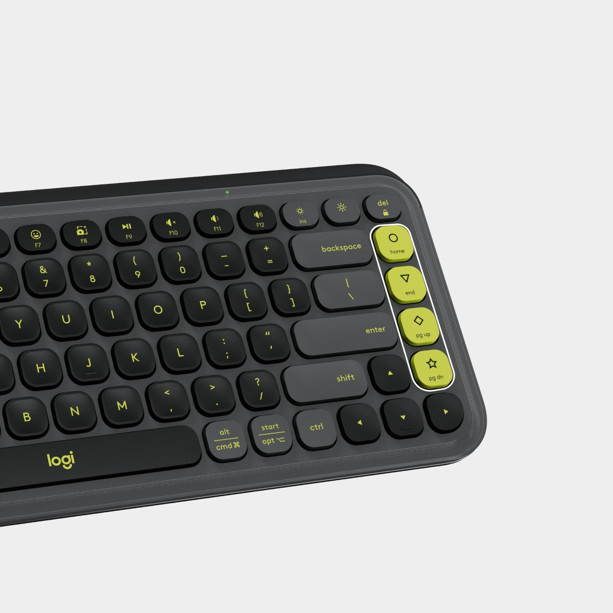 Tipkovnica Logitech Pop Icon Keys, Bluetooth, grafitna, SLO g.