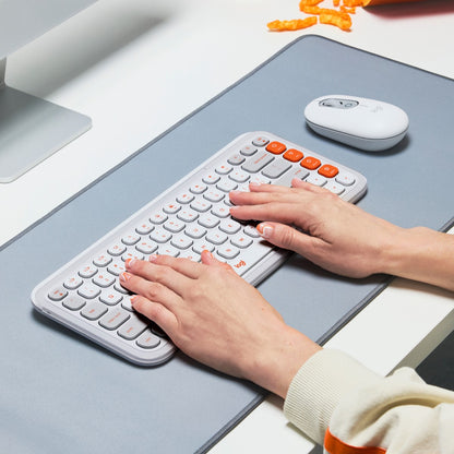 Tipkovnica Logitech Pop Icon Keys, Bluetooth, bela, SLO g.