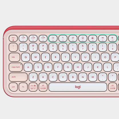 Tipkovnica Logitech Pop Icon Keys, Bluetooth, roza, SLO g.