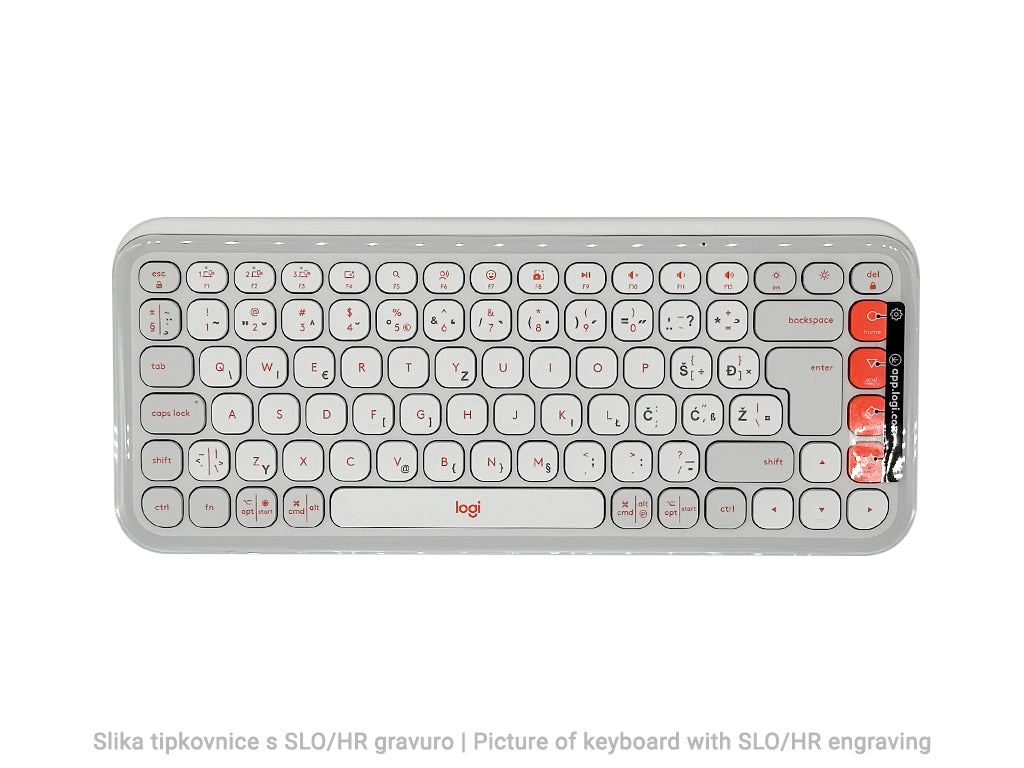 Tipkovnica in miška Logitech POP Icon Combo, Bluetooth, bela, SLO g.