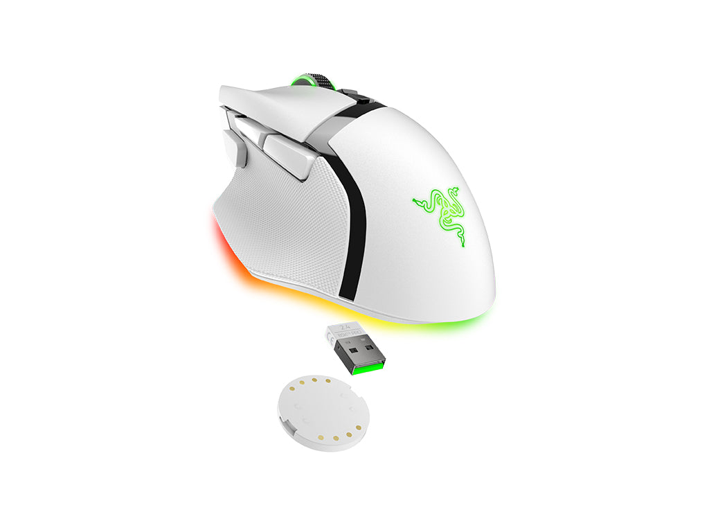 Miška Razer Basilisk V3 Pro 35K, wireless, bela