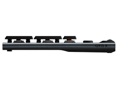 Tipkovnica Logitech G915 X LIGHTSPEED, GL Clicky, Wireless, črna, SLO g.