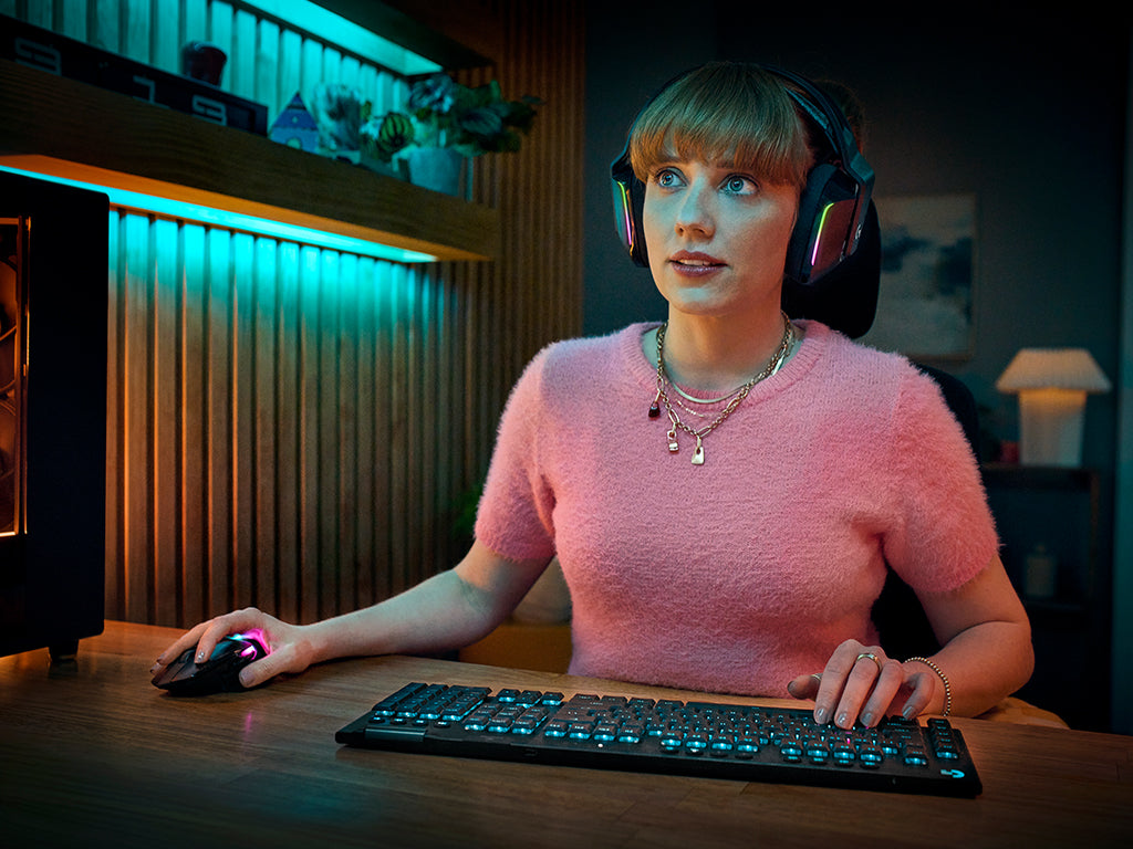 Tipkovnica Logitech G915 X LIGHTSPEED, GL Tactile, Wireless, črna, SLO g.