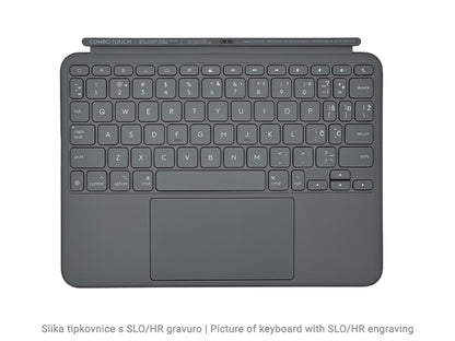 Ovitek s tipkovnico Logitech Combo Touch za iPad Air 11", M2, siv, Slo g.
