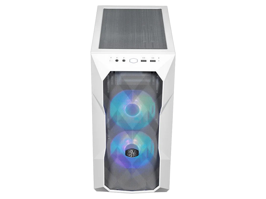 Računalniško ohišje Cooler Master TD300 Mesh, mATX, Mini-Tower, ARGB, kaljeno steklo, belo