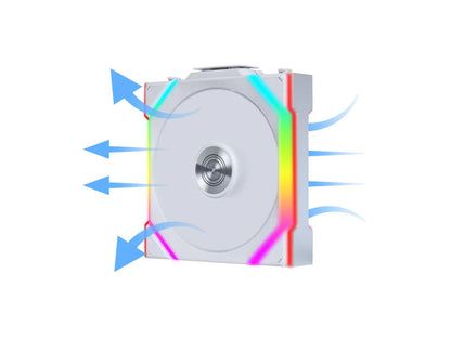 Ventilator za ohišje Lian Li UNI FAN SL Wireless 120 Reverse Blade ARGB PWM 120mm, bel