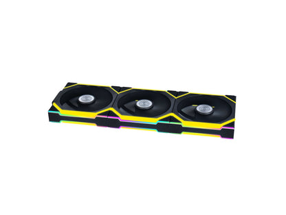 Ventilator za ohišje Lian Li UNI FAN SL Wireless 120 Reverse Blade ARGB PWM 120mm, 3 Pack + Kontroler, črn