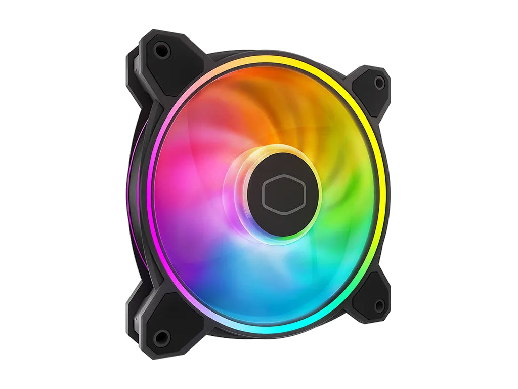 Ventilator za ohišje Cooler Master MasterFan MF120 Halo2 ARGB PWM 120mm, črn