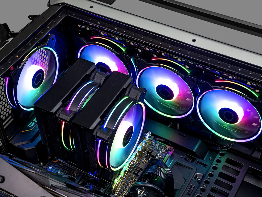 Ventilator za ohišje Cooler Master MasterFan MF120 Halo2 ARGB PWM 120mm, črn