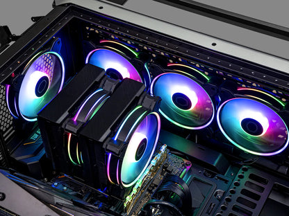 Ventilator za ohišje Cooler Master MasterFan MF120 Halo2 ARGB PWM 120mm, črn