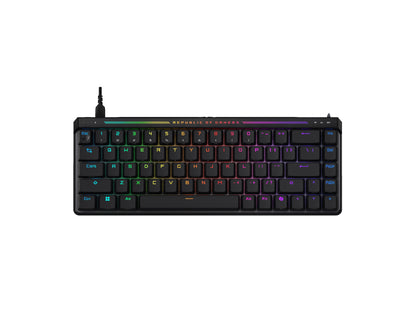 Tipkovnica ASUS ROG Falchion Ace HFX, ROG HFX Magnetic Analog, RGB, USB, črna, US