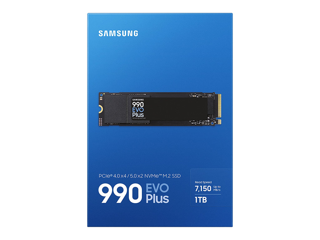SSD 1TB M.2 80mm PCI-e 5.0 x2 NVMe, V-NAND, Samsung 990 EVO Plus (MZ-V9S1T0BW)
