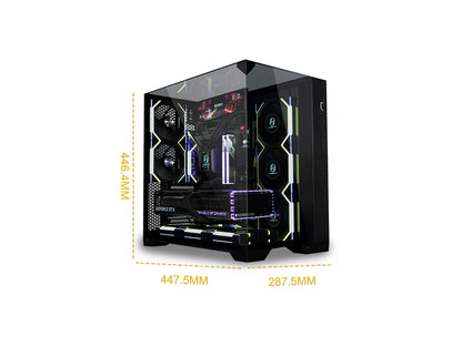 Računalniško ohišje Lian Li O11 Vision Compact, ATX, Midi-Tower, kaljeno steklo, črno