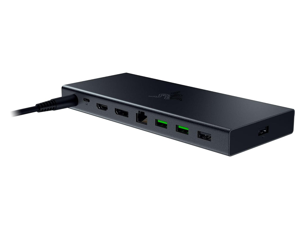 Priključna postaja USB-C Razer USB 4 Dock, 14 v 1, 4xUSB-A, 3xUSB-C, HDMI, DP,  RJ45, AUX, mSD/SD, črna