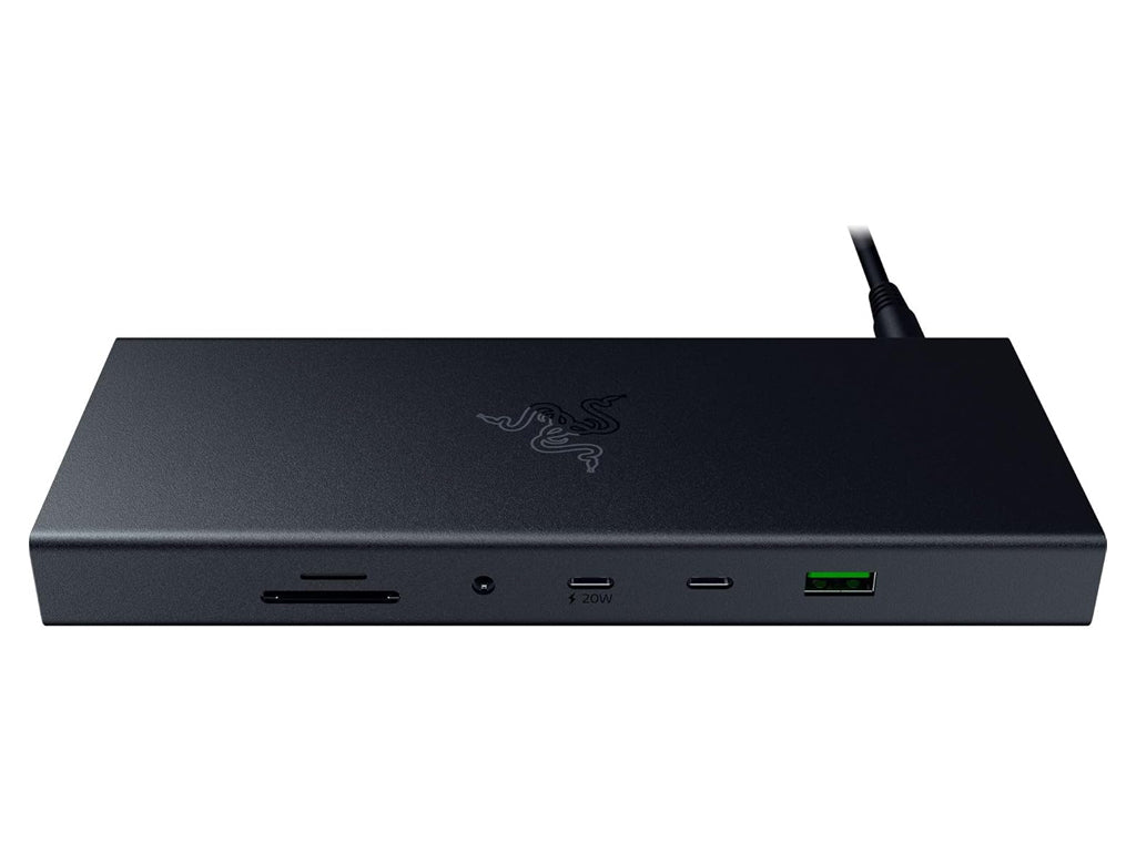 Priključna postaja USB-C Razer USB 4 Dock, 14 v 1, 4xUSB-A, 3xUSB-C, HDMI, DP,  RJ45, AUX, mSD/SD, črna