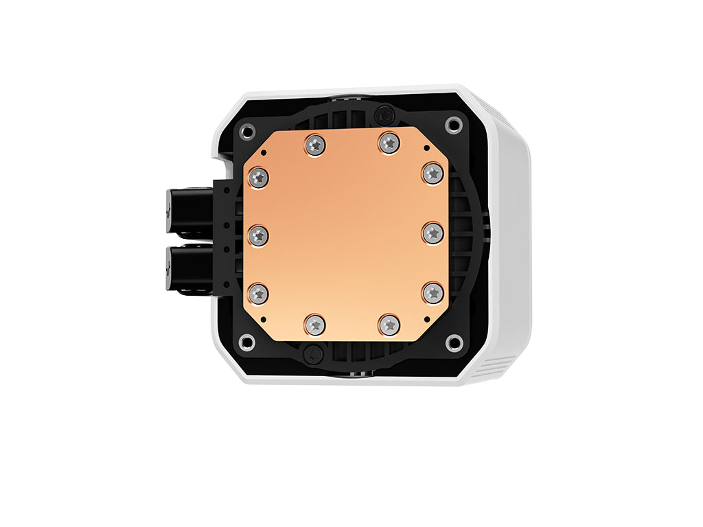 Komplet za tekočinsko hlajenje AIO Liquid Cooler DeepCool MYSTIQUE 240 WH ARGB, 240mm, RGB, LCD, bel