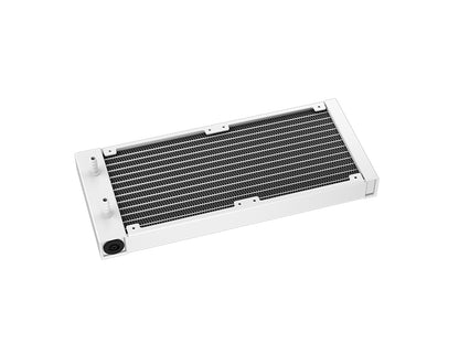 Komplet za tekočinsko hlajenje AIO Liquid Cooler DeepCool MYSTIQUE 240 WH ARGB, 240mm, RGB, LCD, bel