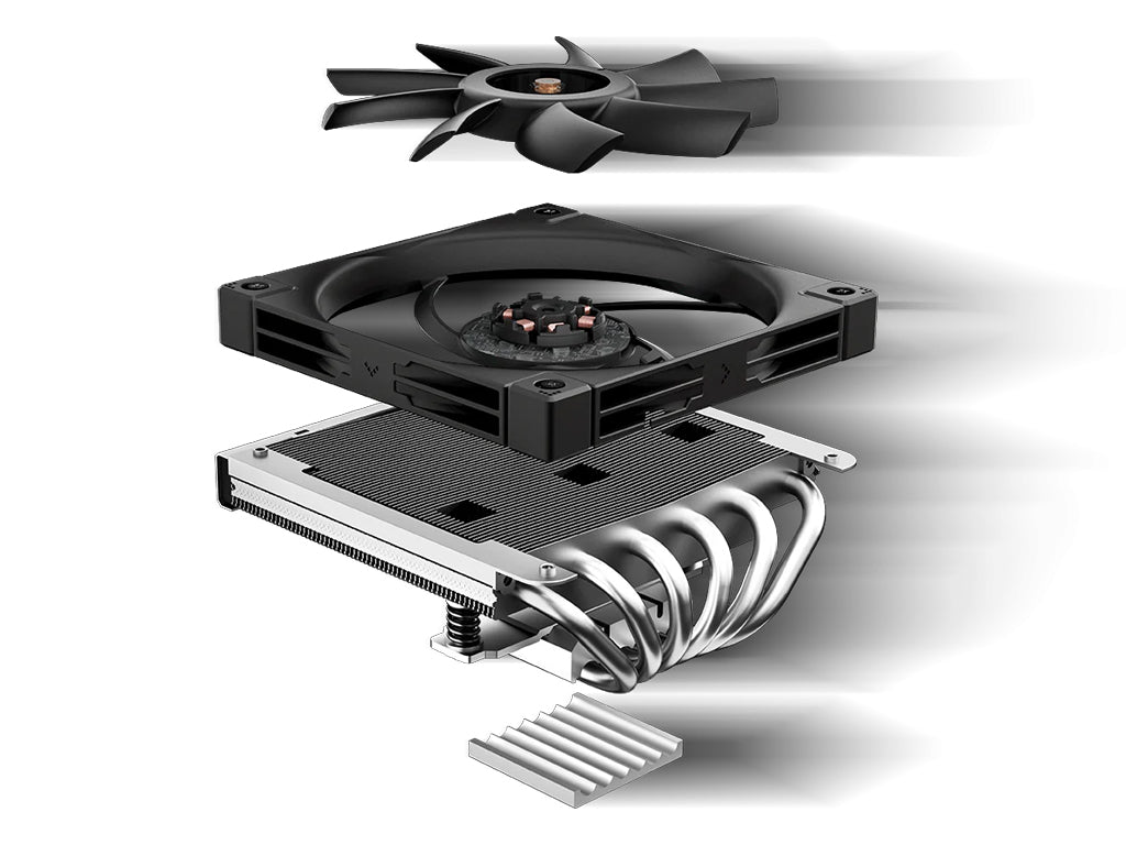 Hladilnik za procesor DeepCool AN600, 120mm, črn