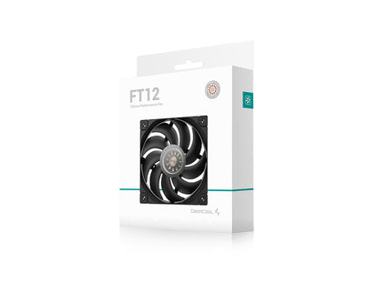 Ventilator za ohišje DeepCool FT12 PWM 120mm, črn