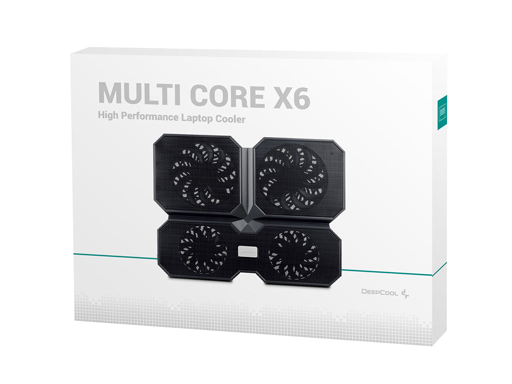 Hladilno stojalo za prenosnik do 17.3'' DeepCool Multi Core X6, 4x tih ventilator