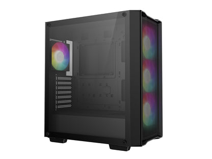 Računalniško ohišje DeepCool CC560 MESH V2, ATX, Midi-Tower, ARGB, Kaljeno steklo, črno