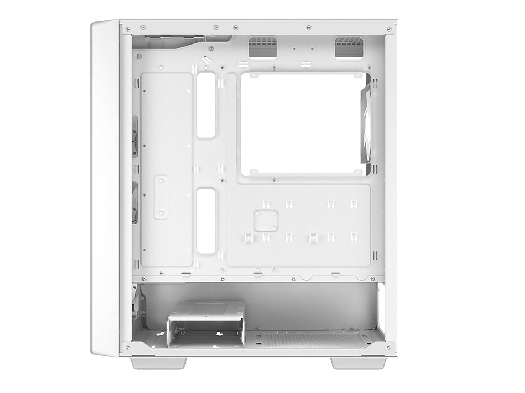 Računalniško ohišje DeepCool CC560 MESH V2, ATX, Midi-Tower, ARGB, Kaljeno steklo, belo