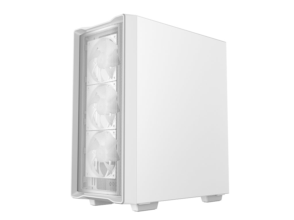 Računalniško ohišje DeepCool CC560 MESH V2, ATX, Midi-Tower, ARGB, Kaljeno steklo, belo