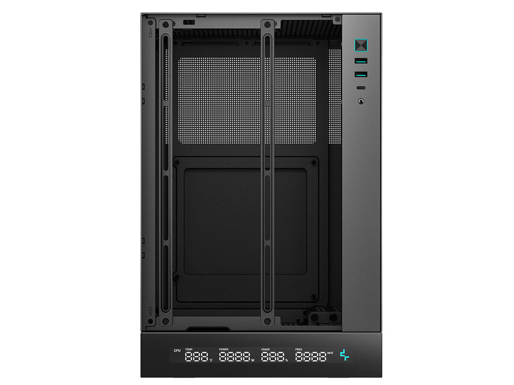 Računalniško ohišje DeepCool CH170 DIGITAL, Mini-ITX, LCD, črno