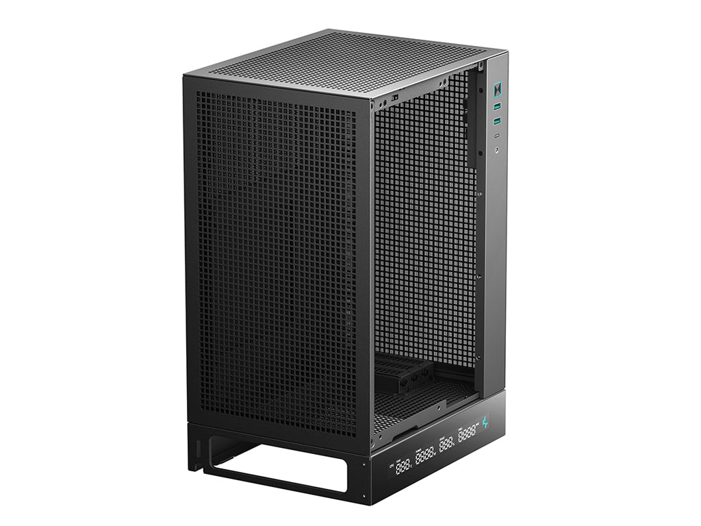 Računalniško ohišje DeepCool CH170 DIGITAL, Mini-ITX, LCD, črno