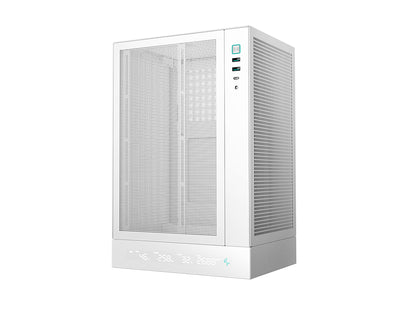 Računalniško ohišje DeepCool CH170 DIGITAL WH, Mini-ITX, LCD, Belo