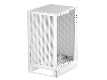 Računalniško ohišje DeepCool CH170 DIGITAL WH, Mini-ITX, LCD, Belo