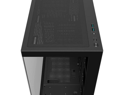Računalniško ohišje DeepCool CG580, ATX, Midi-Tower, kaljeno steklo, črno