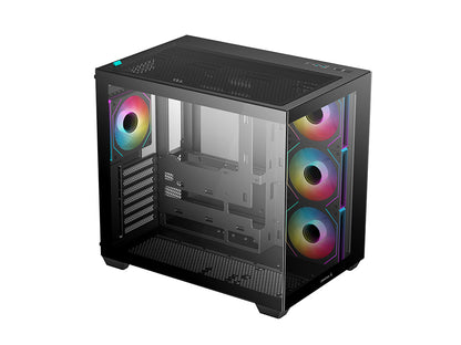 Računalniško ohišje DeepCool CG530 4F, ATX, Midi-Tower, ARGB, Kaljeno steklo, črno