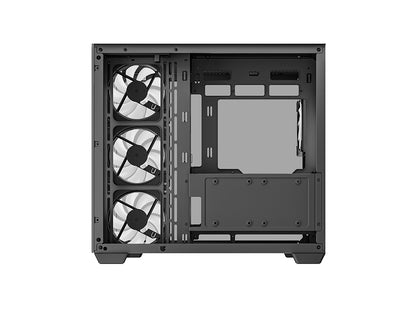 Računalniško ohišje DeepCool CG530 4F, ATX, Midi-Tower, ARGB, Kaljeno steklo, črno