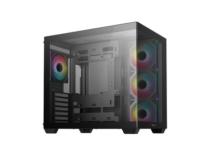Računalniško ohišje DeepCool CG530 4F, ATX, Midi-Tower, ARGB, Kaljeno steklo, črno