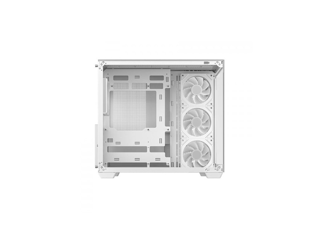 Računalniško ohišje DeepCool CG530 4F WH, ATX, Midi-Tower, ARGB, Kaljeno steklo, belo