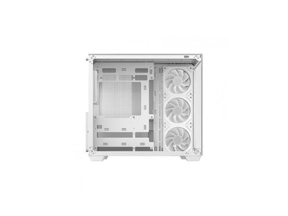 Računalniško ohišje DeepCool CG530 4F WH, ATX, Midi-Tower, ARGB, Kaljeno steklo, belo