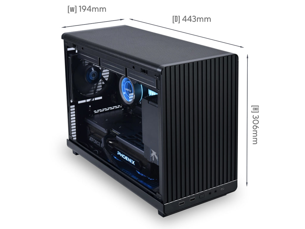 Računalniško ohišje Lian Li DAN Cases A3, Mesh, Micro-ATX, črno