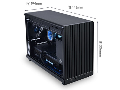 Računalniško ohišje Lian Li DAN Cases A3, Mesh, Micro-ATX, črno