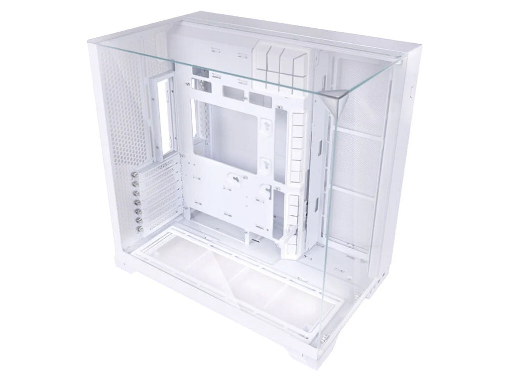 Računalniško ohišje Lian Li O11 Vision Compact, ATX, Midi-Tower, kaljeno steklo, belo