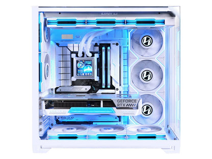 Računalniško ohišje Lian Li O11 Vision Compact, ATX, Midi-Tower, kaljeno steklo, belo