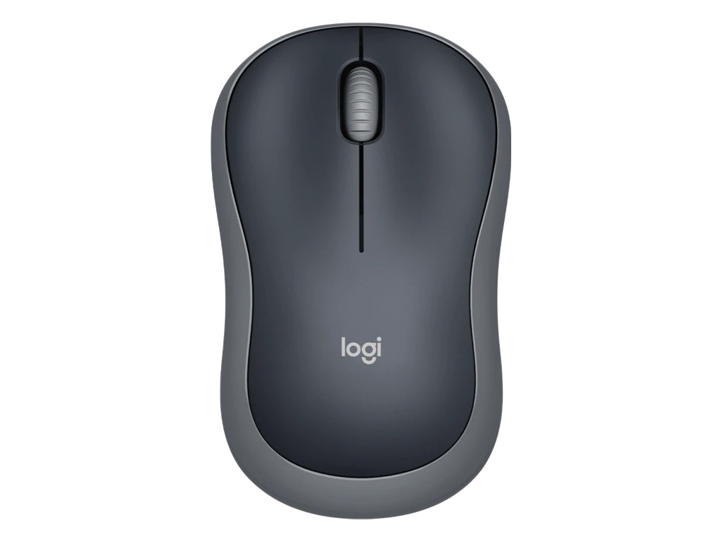 Miška Logitech M185 Wireless, nano, optična, siva