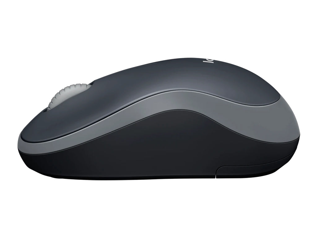 Miška Logitech M185 Wireless, nano, optična, siva