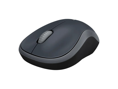 Miška Logitech M185 Wireless, nano, optična, siva