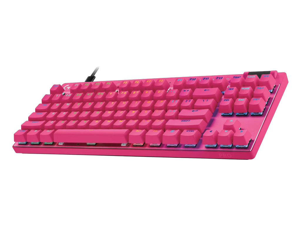Tipkovnica Logitech G PRO X TKL RAPID, magenta, USB, SLO g.