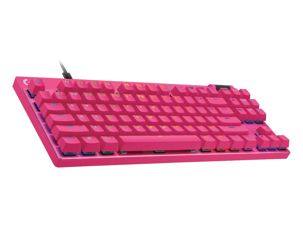 Tipkovnica Logitech G PRO X TKL RAPID, magenta, USB, SLO g.