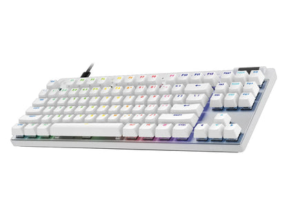Tipkovnica Logitech G PRO X TKL RAPID, bela, USB, SLO g.