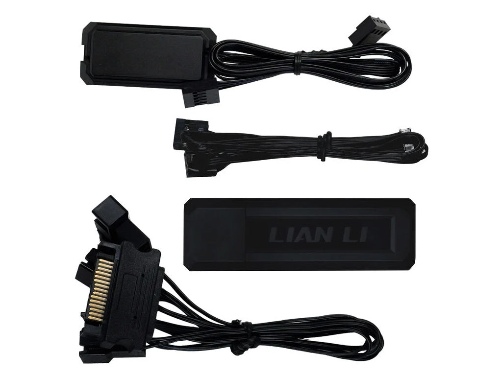 Ventilator za ohišje Lian Li UNI FAN TL Wireless LCD 120 Reverse Blade ARGB PWM 120mm, 3 Pack + Kontroler, črn